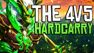 HARD CARRYING WITH SET IN A 4 V 5! - Smite