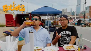 THE BIGGEST TACOS WE’VE EATEN ON THE SHOW!! (EATIOTS Food Show S2 E4)