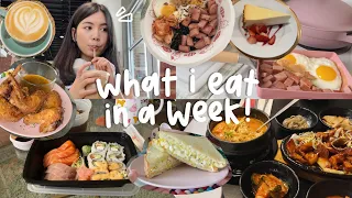 what i eat in a week as a phd student (too much coffee, easy meals, eating out, wedding food!)