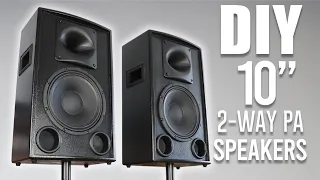 DIY Compact 10" 2-Way PA Speakers