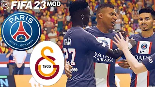 PSG vs GALATASARAY FIFA 23 MOD PS5 Realistic Gameplay & Graphics Ultimate Difficulty Career