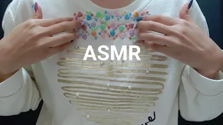 ASMR Jewel Tapping Shirt Scratching Clothing Sounds