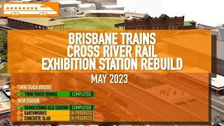 Brisbane Cross River Rail — Exhibition Station — May 2023