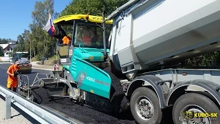 Vögele Super 1600-3i paver asphalt paving - How It's Made