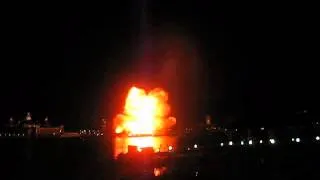 EPCOT's Illuminations Inferno Barge Blowoff