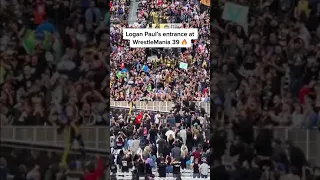 Logan Paul's WWE entrance was tough 🔥🔥 | #shorts