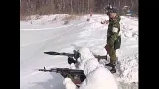 Учения гранатомётчиков на свердловском полигоне