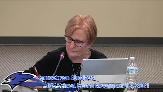 Jamestown School Board November 15, 2021