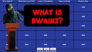 COD Zombies Jeopardy