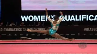 PENA ABREU Yamilet (DOM) - 2015 Artistic Worlds - Qualifications Floor Exercise