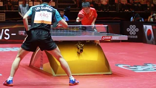 Fan Zhendong - Lee Sangsu warm-up