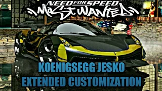 NFS Most Wanted Koenigsegg Jesko Extended Customization And Car Performance