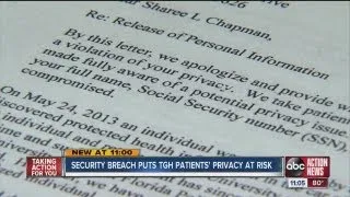 Security breach at TGH puts patients' privacy at risk