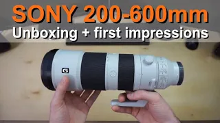 Sony 200-600mm unboxing and first impressions