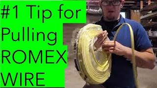 #1 Tip for Pulling Romex without a Spinner! Be a Pro. Learn from the Pros.