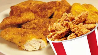 KFC Style Chicken Nuggets at Home in 3 Minutes! Best, Fast and Easy Recipe Ever!
