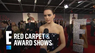 Daisy Ridley Ribs John Boyega for Almost Missing Premiere | E! Red Carpet & Award Shows