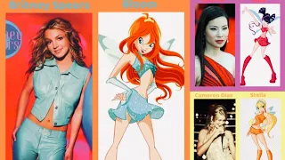 The Winx club as the celebrities they’re inspired by ￼￼