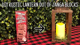 Jenga Block Lantern