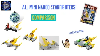 MINI NABOO FIGHTER COMPARISON! // All Lego Star Wars Mini N1 Starfighers