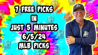 MLB Best Bets for Today Picks & Predictions Wednesday 6/5/24 | 7 Picks in 5 Minutes