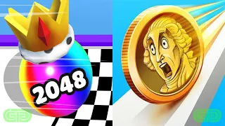 Ball Merge 2048 Vs Coin Rush Android iOS Mobile Gameplay Walkthrough 128558