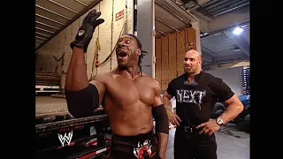 Booker T officially welcomes Goldberg to the WWE! 04/28/2003