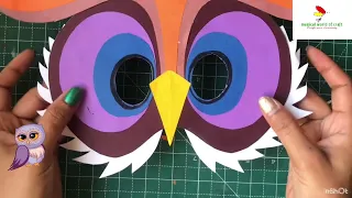 Owl Mask Craft / Bird Mask / How to make Owl Mask Craft