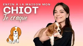 VLOG : mon CHIOT enfin CHEZ MOI