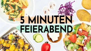 5 MINUTEN GERICHTE | Kalorienarme Rezepte für den Feierabend