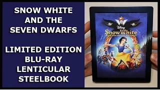 SNOW WHITE AND THE SEVEN DWARFS - LIMITED BLU-RAY LENTICULAR STEELBOOK UNBOXING - ZAVVI EXCLUSIVE