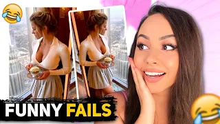 TRY NOT TO LAUGH WATCHING FUNNY FAILS VIDEOS #65 | Bunnymon REACTS