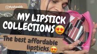 Best lipsticks in affordable price.🥹😍 #mylipstickcollection  (lipstick,affordable,dailywear,girls)