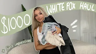 $1000 WHITE FOX TRY ON HAUL + FIRST IMPRESSIONS!!