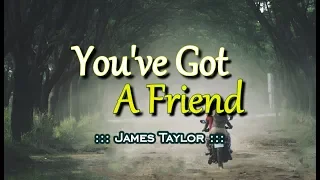 You've Got A Friend - James Taylor (KARAOKE VERSION)