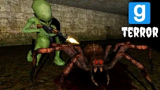 Garry's Mod Horror: LA CUEVA DE LA ARAÑA MALDITA Y LOS SCREAMERS! (Terror Gmod Funny Moments)