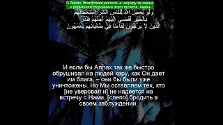 Коран Сура Юнус | 10:11  | Чтение Корана с русским переводом| Quran Translation in Russian