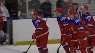 Vitaly Abramov Goal vs. Denmark (2018 WJC Pre-Tournament)