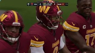 Caleb Williams vs Jayden Daniels - Bears vs Commanders - Madden 24 Gameplay