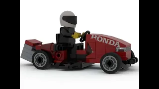 LEGO Honda Racing lawn mower Speed Champions Time-lapse