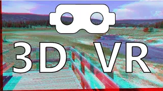 Yellowstone National Park in 3D Anaglyph - 4K