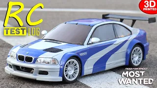 BMW e46 M3 GTR 3D printed RC car (TESTING Video)