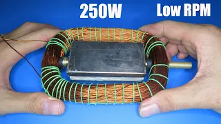 How to make 250W Low RPM Generator