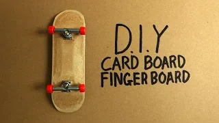 D.I.Y CARDBOARD FINGERBOARD!