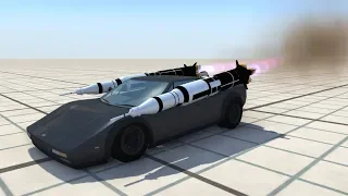 Strapping Saturn V Rockets To Cars - BeamNG.drive