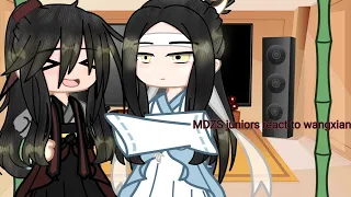 MDZS juniors react to wangxian♥|Gacha club|read description|