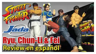 Jada Toys Chun-Li, Fei Long, Ryu & Evil Ryu | Review en español