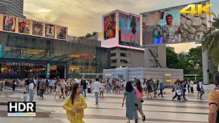 Walking from Asoke to Siam Square - Bangkok Downtown 2023 [4K HDR]