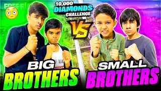 Big Brothers 💪Vs Small Brothers🙂| Aukat Ki Baat Battle |10000 Diamonds 💎Challenge - Garena Free Fire