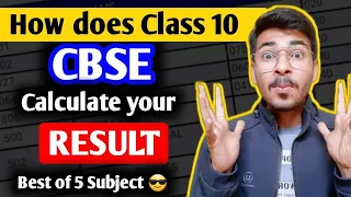 How to Calculate Class 10 Result Percentage (Best of 5 Subjects) 🤯 |Reality of Board Result #trading